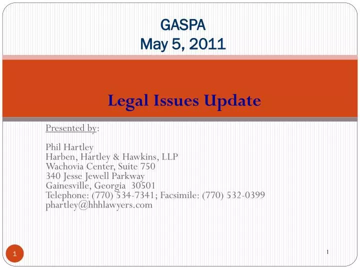 gaspa may 5 2011