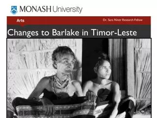 Changes to Barlake in Timor-Leste