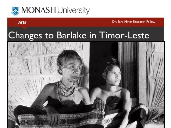 changes to barlake in timor leste