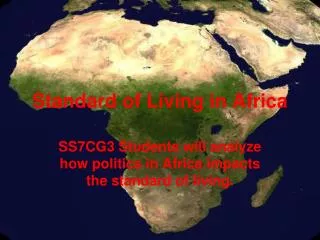 Standard of Living in Africa