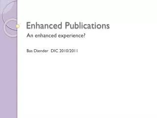 Enhanced Publications