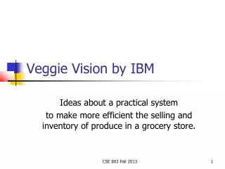 Veggie Vision by IBM