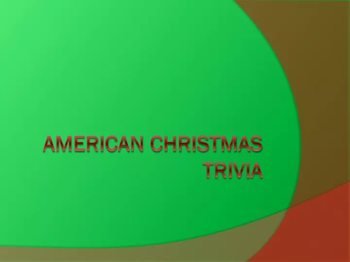 american christmas trivia