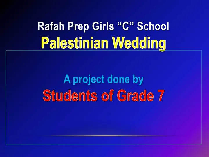 rafah prep girls c school palestinian wedding