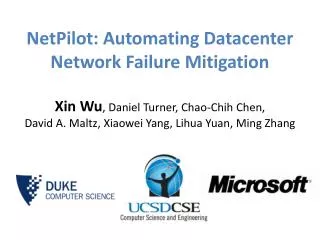 NetPilot : Automating Datacenter Network Failure Mitigation