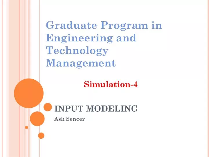input modeling