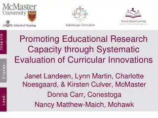 Promoting Educational Research Capacity through Systematic Evaluation of Curricular Innovations