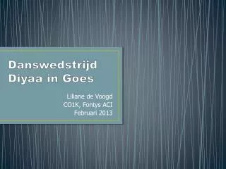 danswedstrijd diyaa in goes