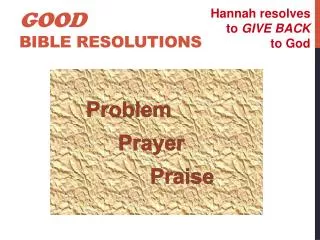 Good Bible resolutions