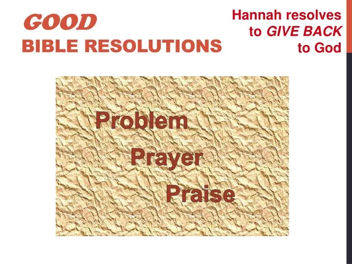 good bible resolutions