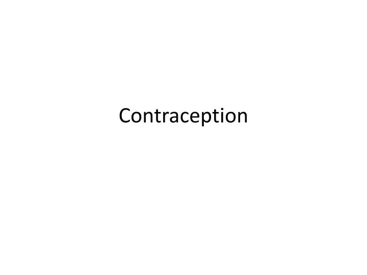 contraception