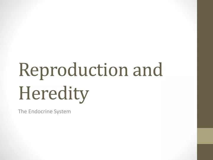 reproduction and heredity