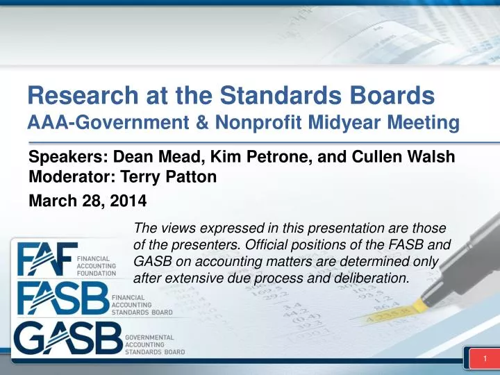research at the standards boards aaa government nonprofit midyear meeting