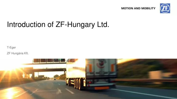 introduction of zf hungary ltd