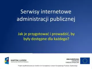 Serwisy internetowe administracji publicznej