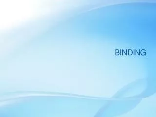 binding