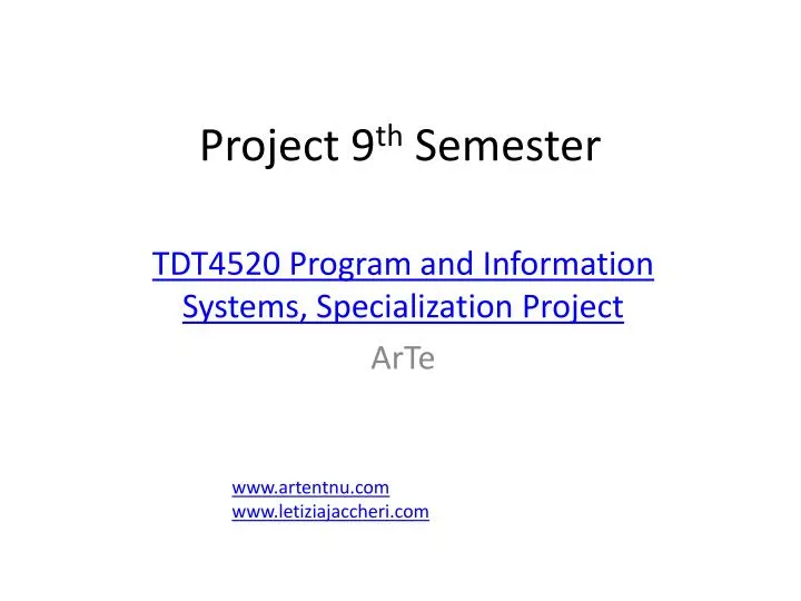 project 9 th semester