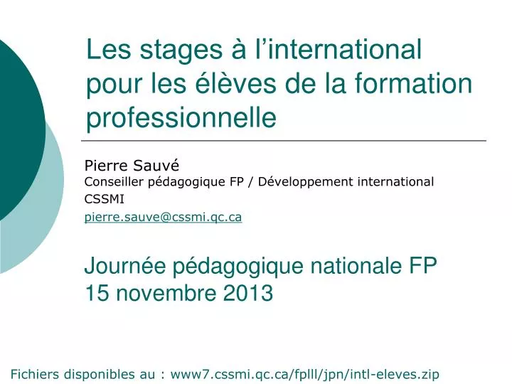 les stages l international pour les l ves de la formation professionnelle