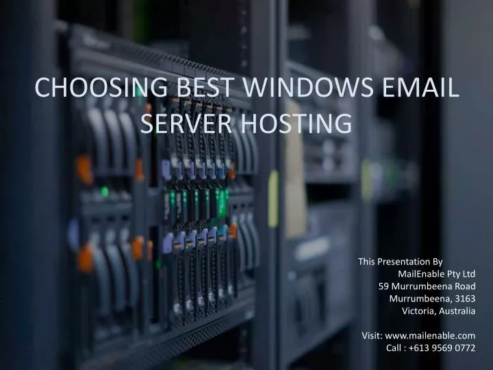 choosing best windows email server hosting