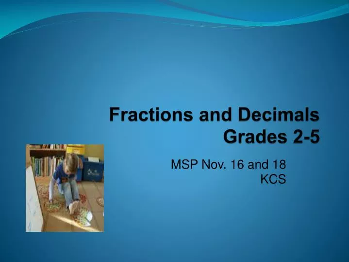 fractions and decimals grades 2 5