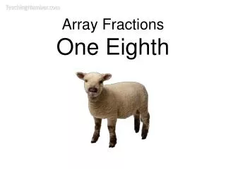 Array Fractions One Eighth