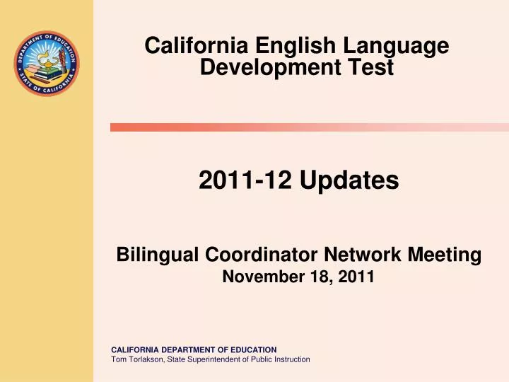 california english language development test