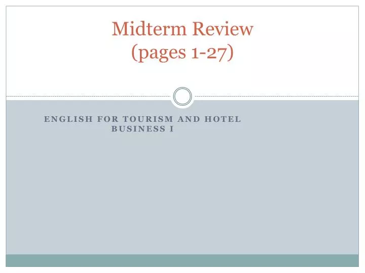 midterm review pages 1 27