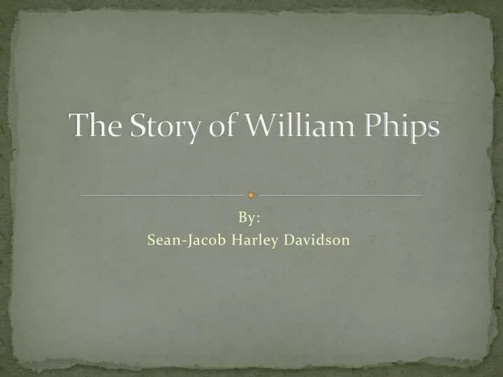 the story of william phips