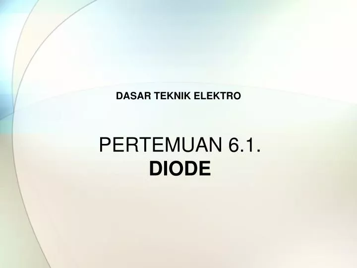 pertemuan 6 1 diode