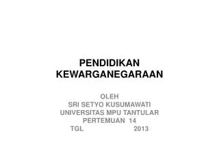 pendidikan kewarganegaraan
