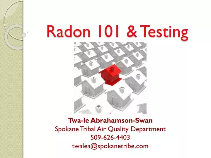 radon 101 testing