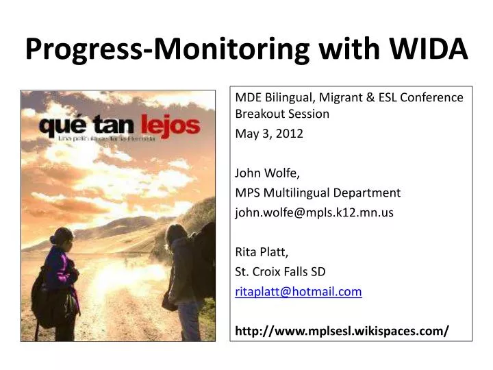 progress monitoring with wida