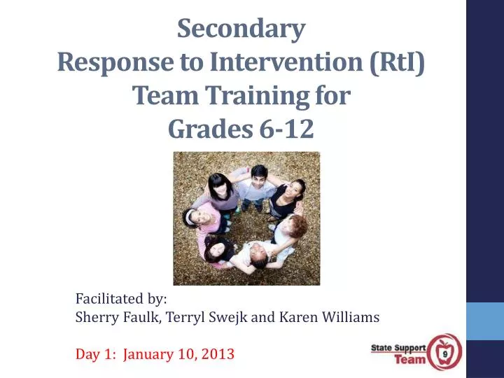 secondary response to intervention rti team training for grades 6 12