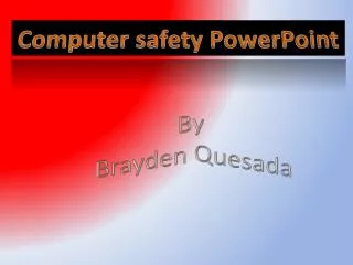 Computer safety PowerPoint