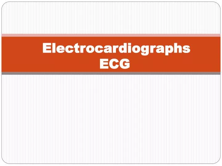 electrocardiographs ecg