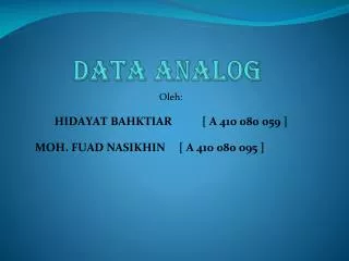 data analog