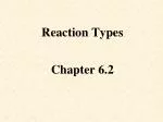 Reaction Types