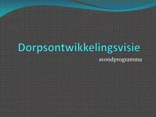 dorpsontwikkelingsvisie