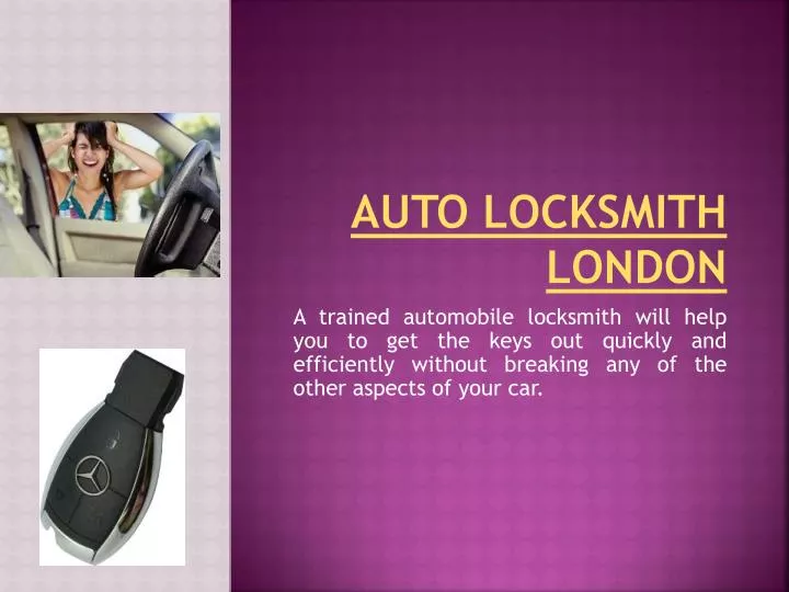 auto locksmith london