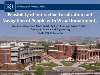 Feasibility of Interactive Localization and Navigation of People with Visual Impairments