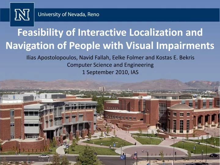 feasibility of interactive localization and navigation of people with visual impairments