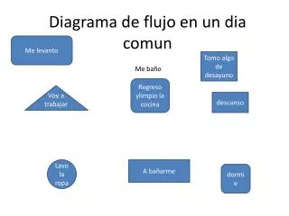 diagrama de flujo en un dia comun