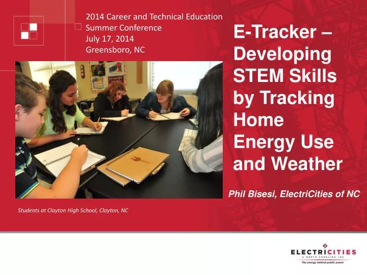 e tracker developing stem skills by tracking home energy use and weather