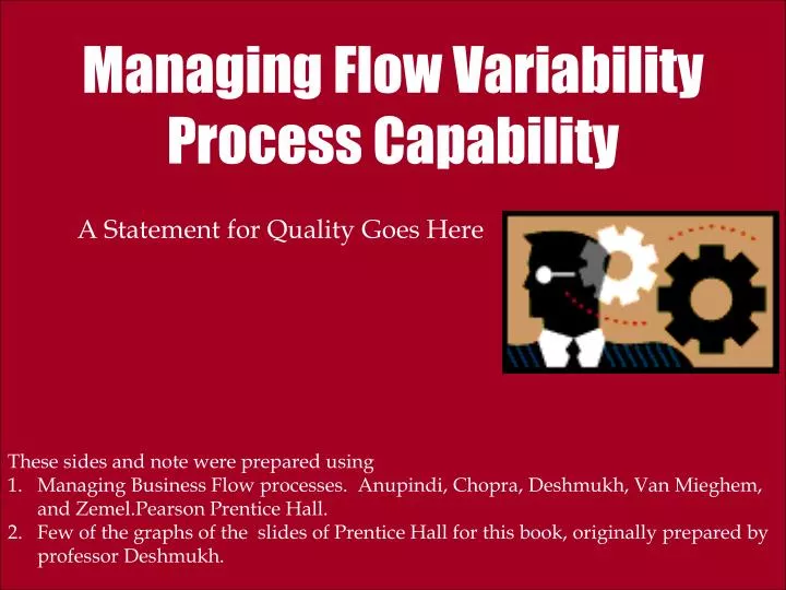 managing flow variability process capability