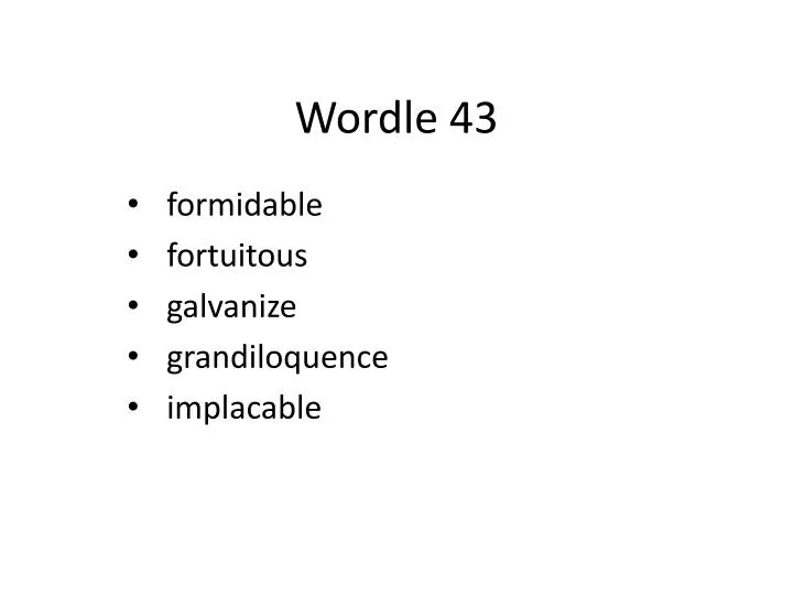 wordle 43