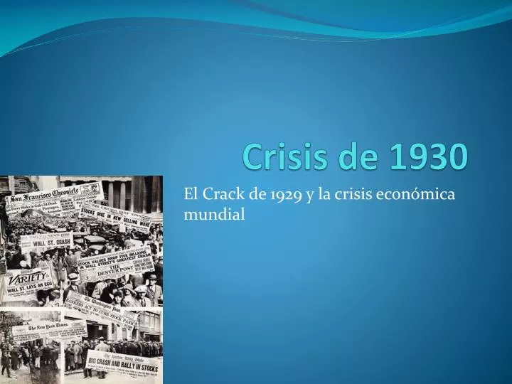 crisis de 1930