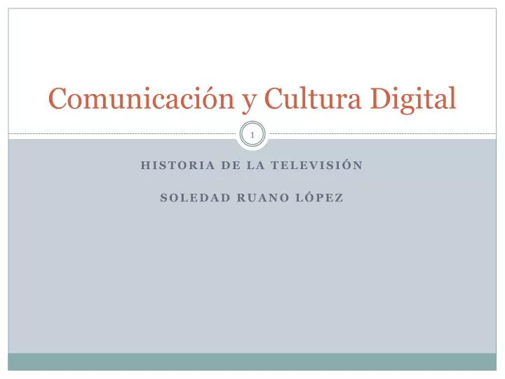 comunicaci n y cultura digital