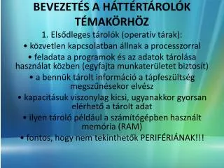 bevezet s a h tt rt rol k t mak rh z