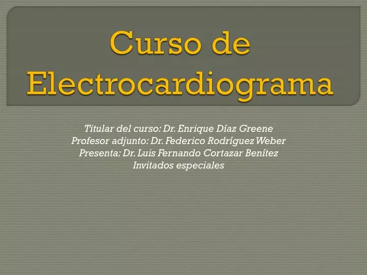 curso de electrocardiograma