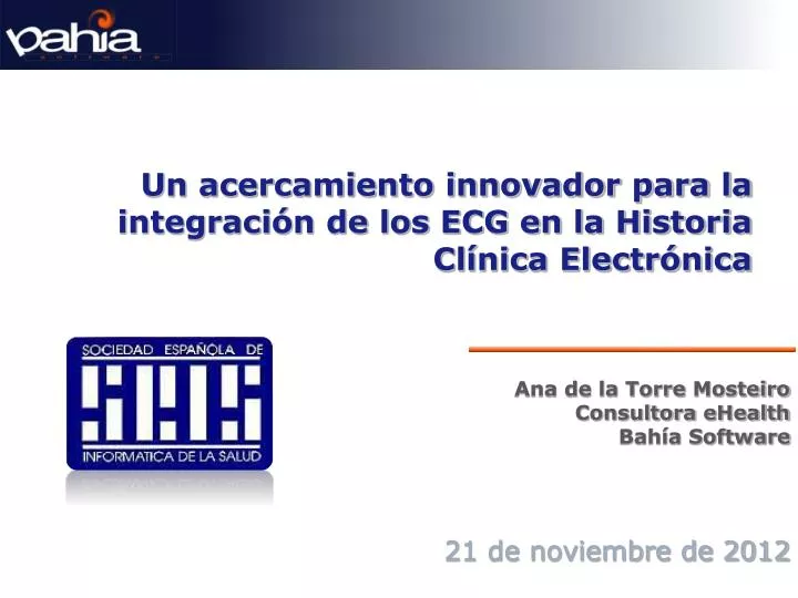 un acercamiento innovador para la integraci n de los ecg en la historia cl nica electr nica